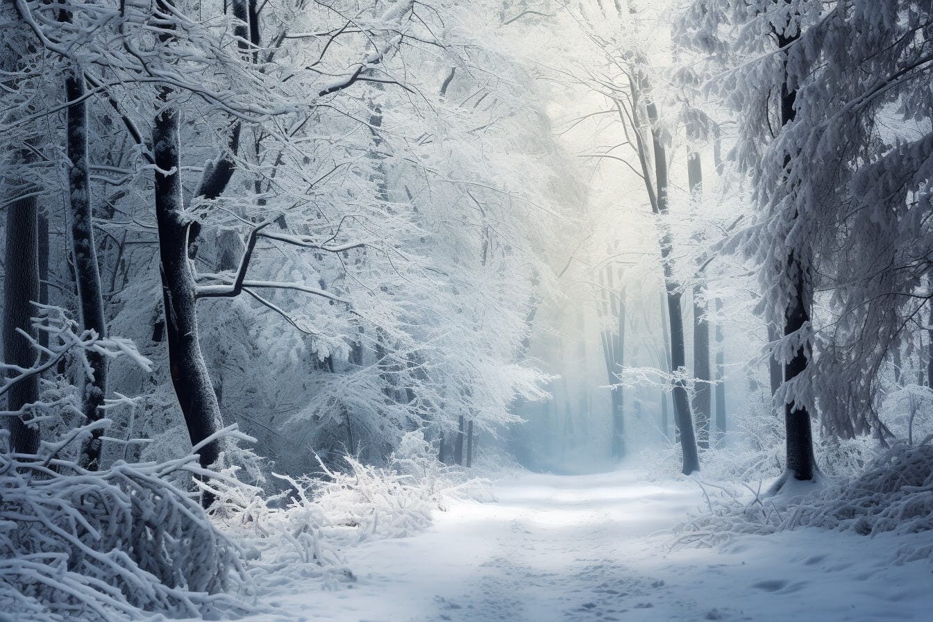 Stopping by Woods on a Snowy Evening by Robert Frost Visual Representation