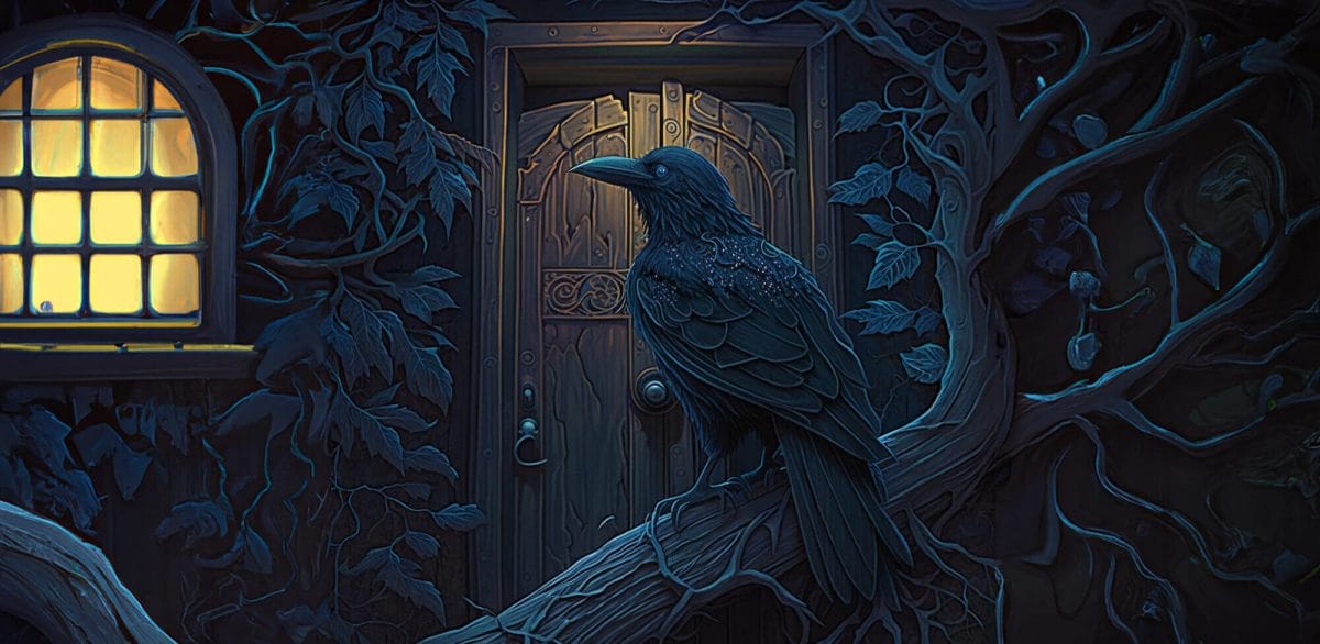 The Raven by Edgar Allan Poe Artwork