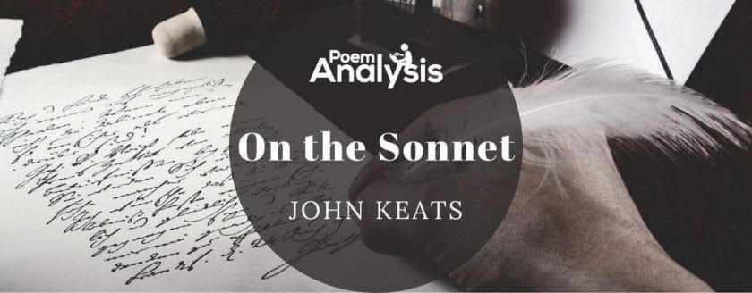 On the Sonnet by John Keats