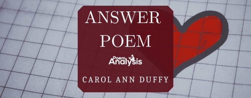Answer Poem by Carol Ann Duffy