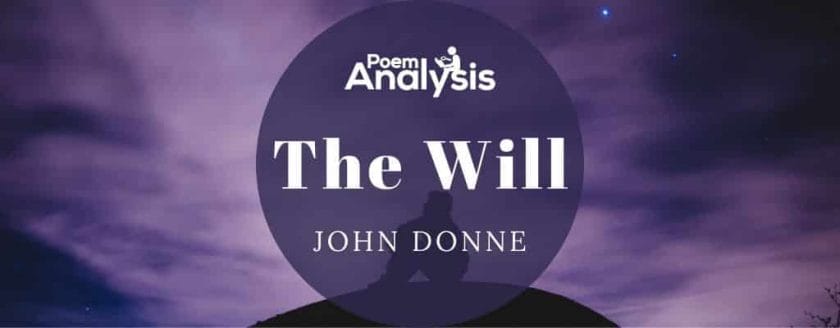 The Will by John Donne