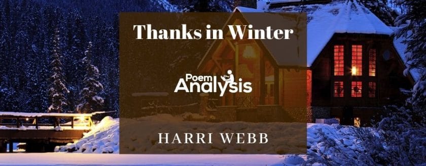 Thanks in Winter by Harri Webb
