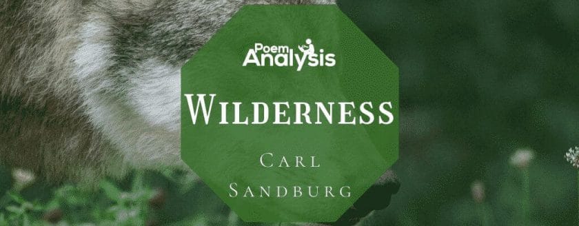 Wilderness by Carl Sandburg