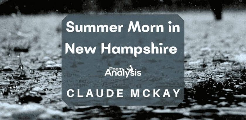 Summer Morn in New Hampshire by Claude McKay