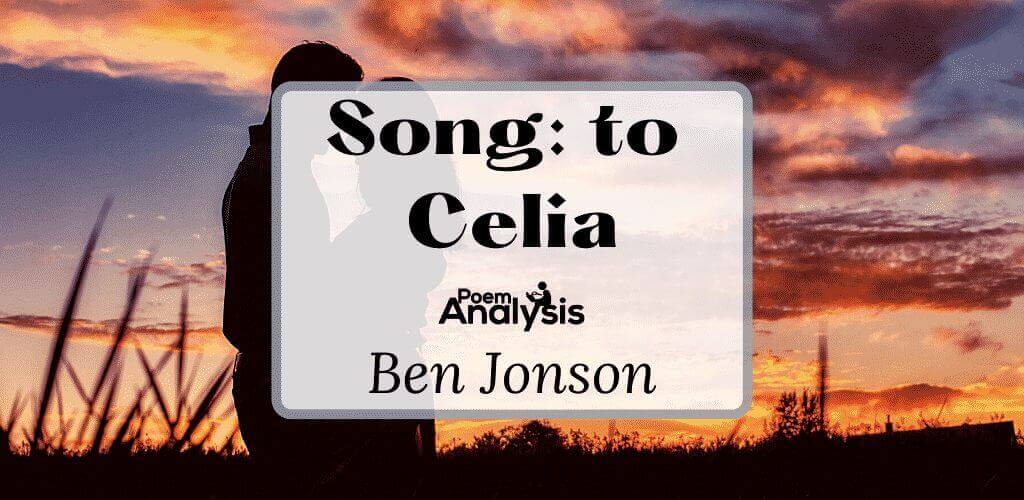 song to celia ben jonson analysis