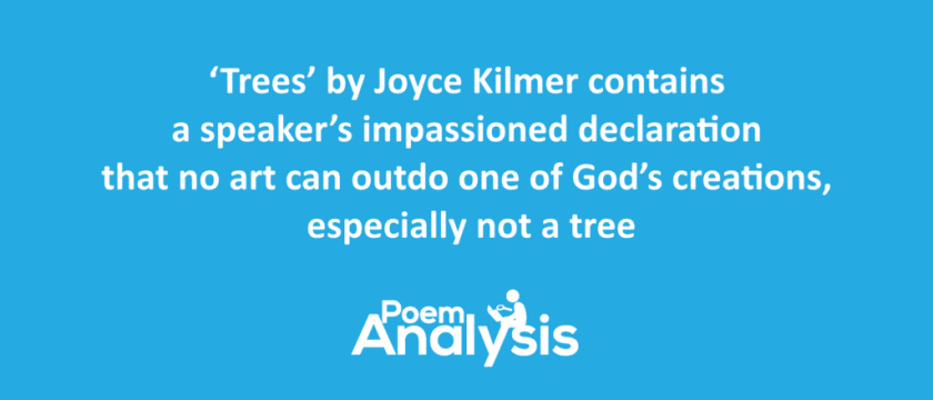 Trees by Joyce Kilmer Summary