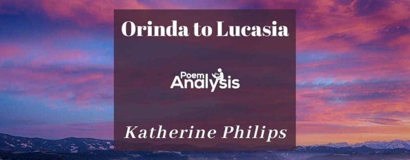 Orinda to Lucasia by Katherine Philips