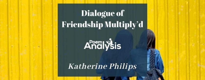 Dialogue of Friendship Multiply'd by Katherine Philips