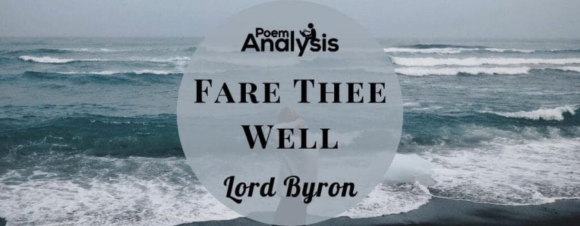 Fare Thee Well by Lord Byron