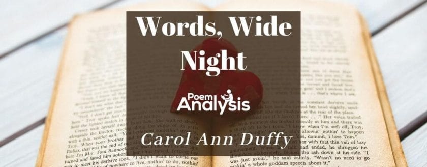 Words, Wide Night by Carol Ann Duffy