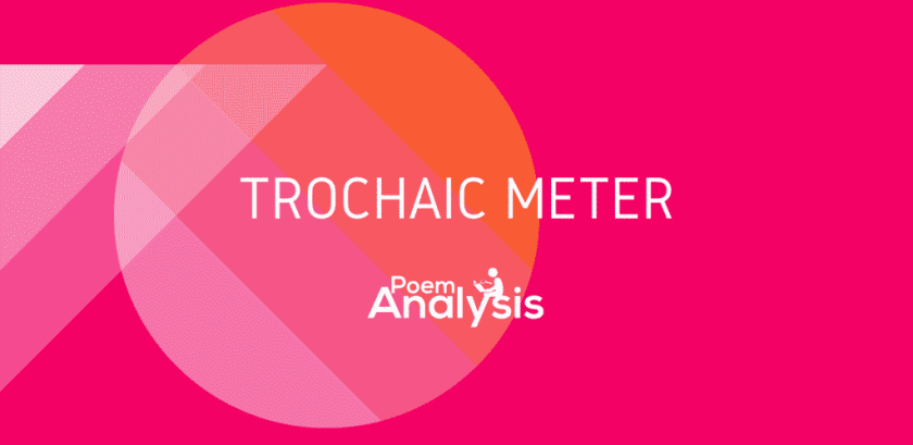 What is Trochaic Meter/Trochee? - Definition, Explanation and Examples