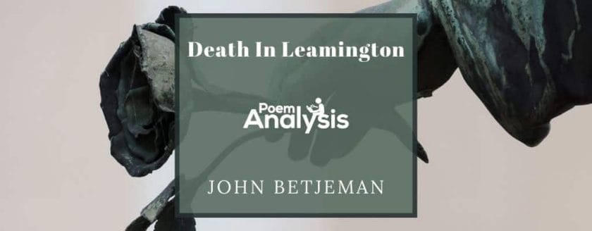 Death In Leamington by John Betjeman 