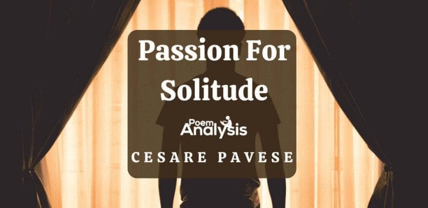 Passion For Solitude by Cesare Pavese