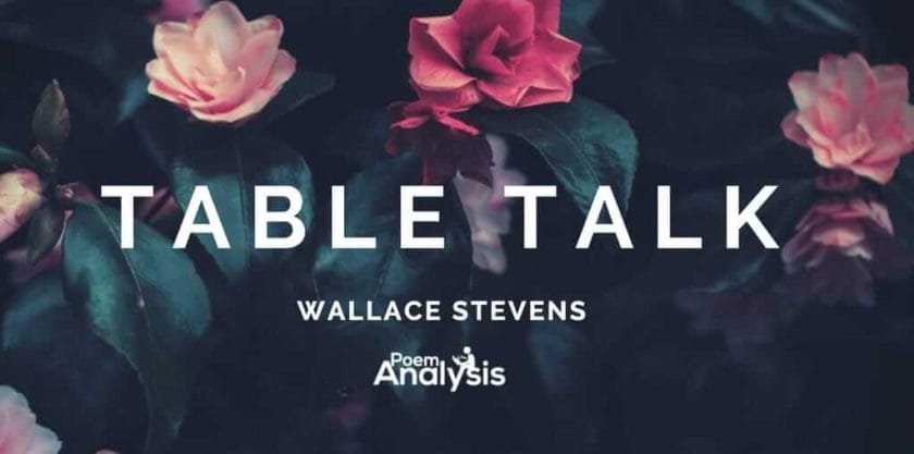 Table Talk by Wallace Stevens