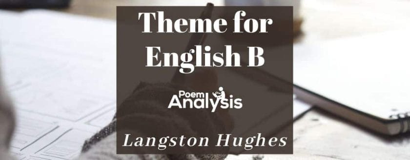 Theme for English B by Langston Hughes