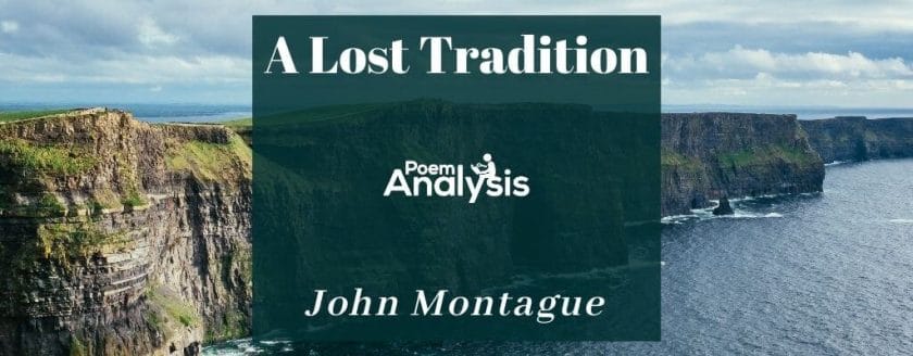 A Lost Tradition by John Montague