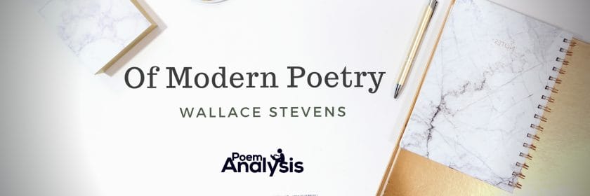 Of Modern Poetry by Wallace Stevens