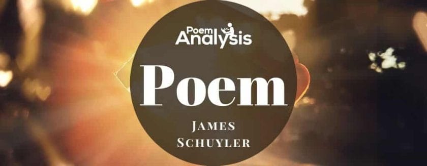 Poem by James Schuyler