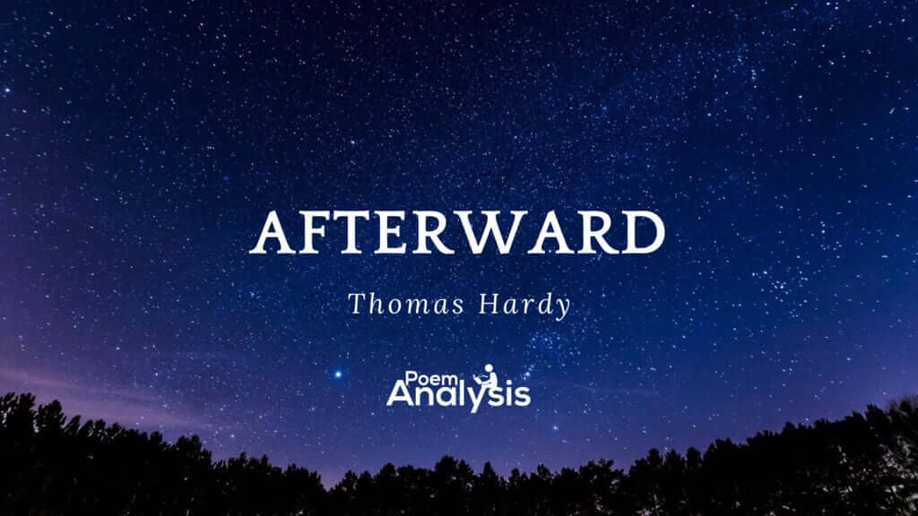 Afterwards by Thomas Hardy
