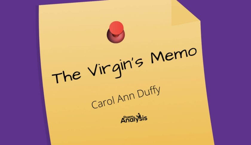 The Virgin’s Memo by Carol Ann Duffy