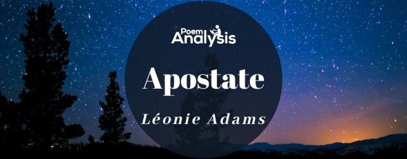 Apostate by Léonie Adams