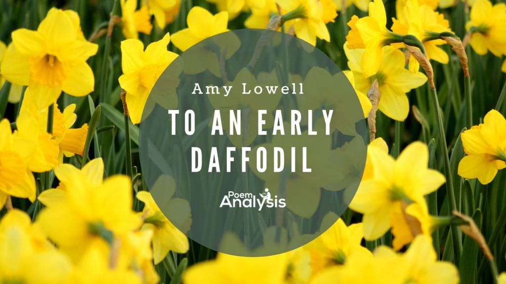 To an Early Daffodil by Amy Lowell - Poem Analysis