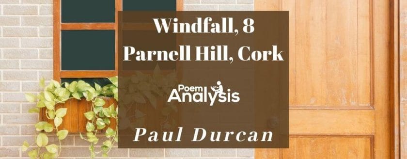 Windfall, 8 Parnell Hill, Cork by Paul Durcan