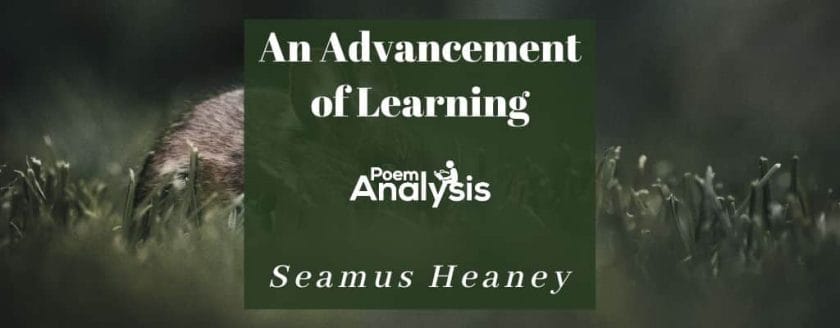 An Advancement of Learning by Seamus Heaney