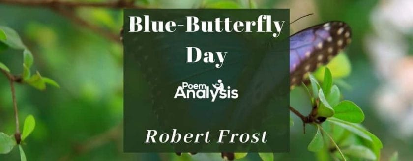 Blue-Butterfly Day by Robert Frost