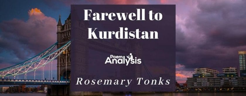 Farewell to Kurdistan by Rosemary Tonks