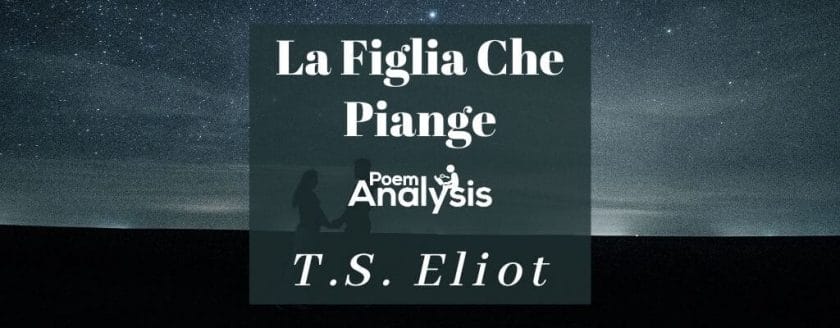 La Figlia Che Piange by T.S. Eliot