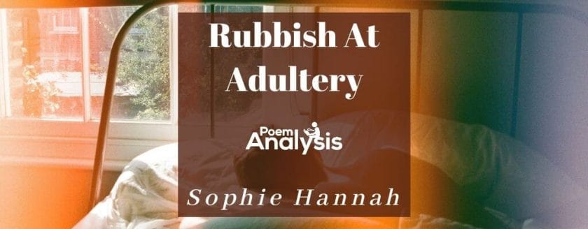 Rubbish At Adultery By Sophie Hannah
