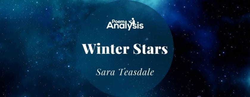Winter Stars by Sara Teasdale