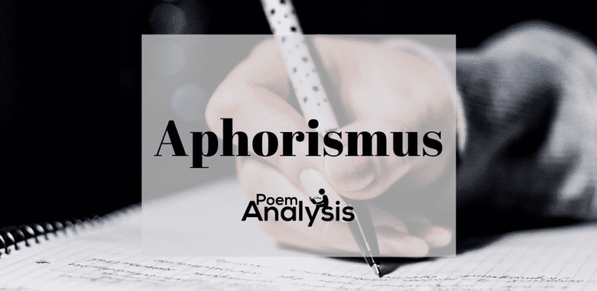 Aphorismus definition and examples