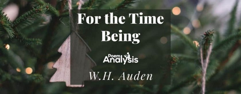 For the Time Being by W.H. Auden