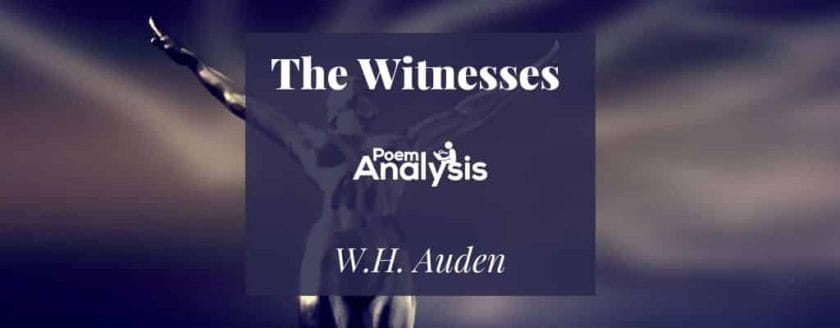  The Witnesses by W.H. Auden
