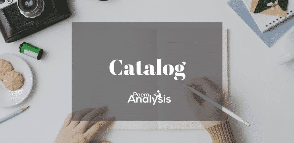 Catalog - Definition and Examples - Poem Analysis