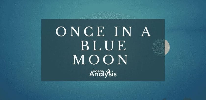 Once in a blue moon meaning