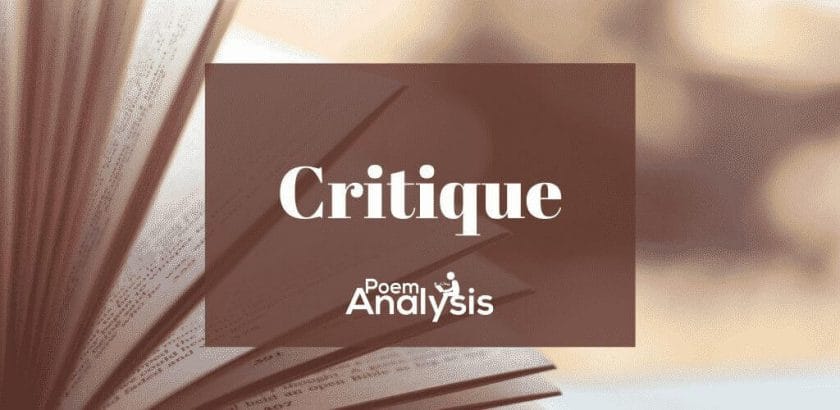 Critique definition and examples