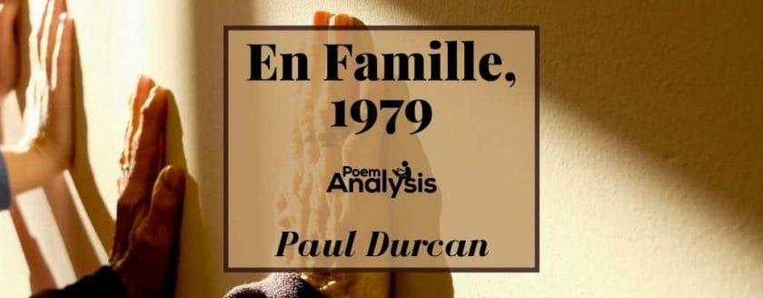 En Famille, 1979 by Paul Durcan