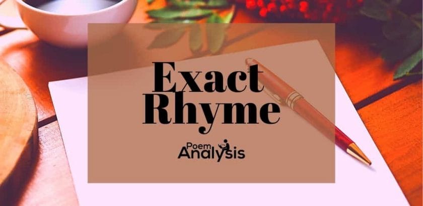 Exact Rhyme definition and examples