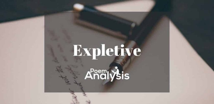 Expletive definition and examples