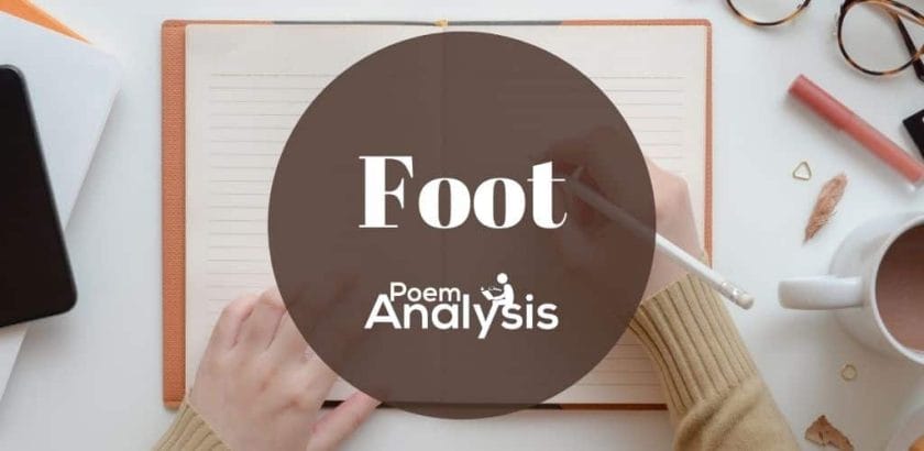 Poetic foot definition and examples