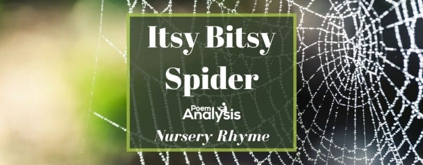 itsy bitsy spider  Nursery rhymes lyrics, Rhyming poems for kids