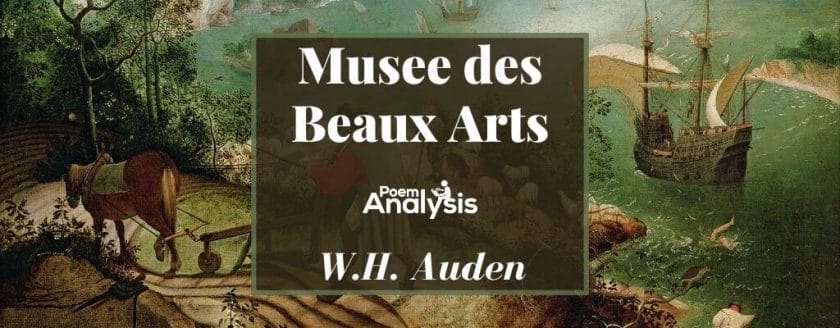 Musee des Beaux Arts by W.H. Auden
