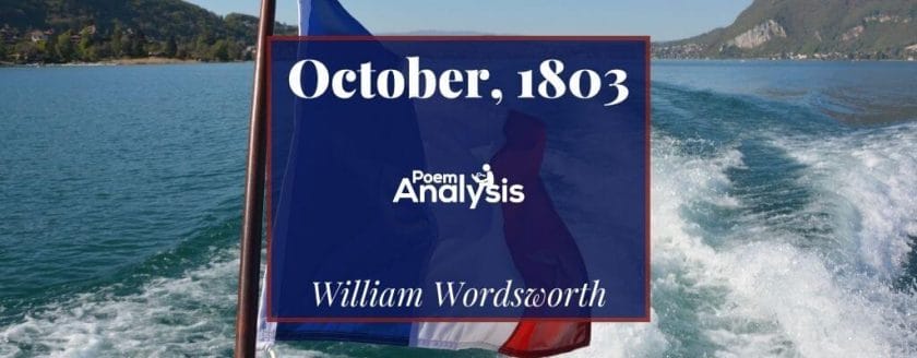 October, 1803 by William Wordsworth