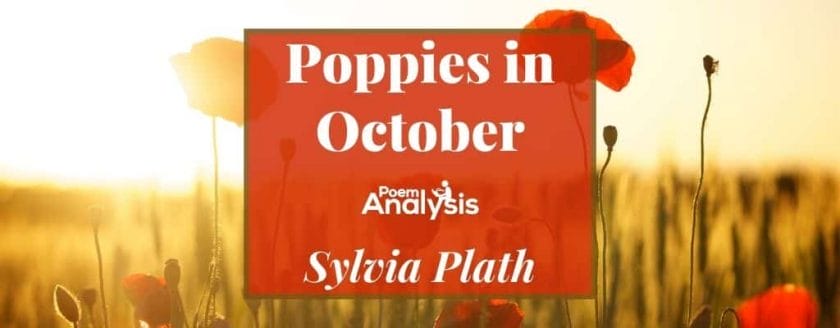 Poppies in October by Sylvia Plath