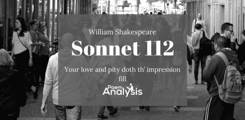 Sonnet 112 by William Shakespeare