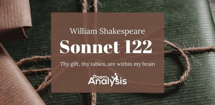 Sonnet 122 by William Shakespeare