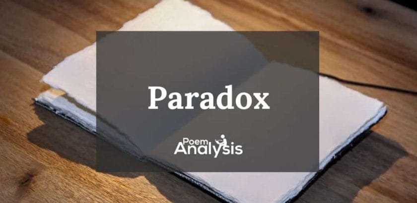 Paradox literary definition and examples